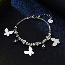 Carica l'immagine nel visualizzatore di Gallery, Braccialetti Pop-corn per le donne, Bracciale con ciondolo Charm #5 Farfalla - Ilgrandebazar