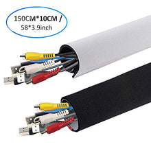 Carica l'immagine nel visualizzatore di Gallery, AGPtEK - Guaina per cavi in neoprene con chiusura a velcro, lunghezza di...
