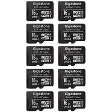 Carica l'immagine nel visualizzatore di Gallery, Gigastone Scheda di memoria Micro SD Video Full HD da 16 GB, confezione 10