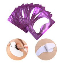 Carica l'immagine nel visualizzatore di Gallery, 50 Paio Cerotti Gel per Estensioni Ciglia Eye Pads Occhio Patch Viola