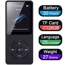 Carica l'immagine nel visualizzatore di Gallery, Lettore MP3 Musicale Digitale Portatile, Player con Nero (non bluetooth)