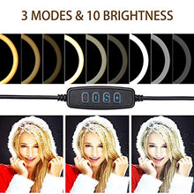 Carica l'immagine nel visualizzatore di Gallery, iEGrow Led Anello 10 Pollici USB Ring Light for Smartphone Foldable 10"