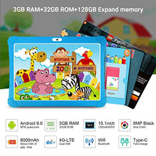 Carica l'immagine nel visualizzatore di Gallery, Tablet 10 Pollici Android 9.0 Pie Tablets 3GB 3 GB di RAM + 32 ROM, blu