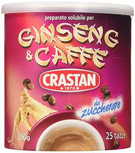 Carica l'immagine nel visualizzatore di Gallery, Crastan Preparato per Bevanda solubile Ginseng &amp; Caffè da zuccherare - 6...