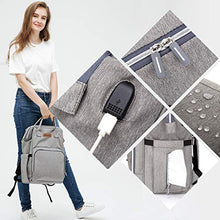 Carica l'immagine nel visualizzatore di Gallery, Borsa Fasciatoio Neonato Multifunzione, Zaino Passeggino Grey