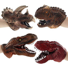 Carica l'immagine nel visualizzatore di Gallery, Kobwa - Marionetta a forma di dinosauro, 21,08 cm, in morbida Triceratops - Ilgrandebazar