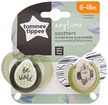 Carica l'immagine nel visualizzatore di Gallery, Tommee Tippee 43336465 Anytime Succhietto, 2 Pezzi, , 6-18 Mesi, colori e... - Ilgrandebazar