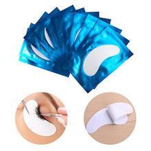 Carica l'immagine nel visualizzatore di Gallery, 50 Paio Cerotti Gel per Estensioni Ciglia Eye Pads Occhio Patch Blu
