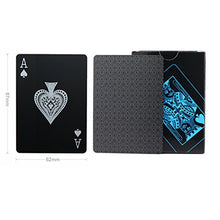 Carica l'immagine nel visualizzatore di Gallery, Impermeabile nero carte da poker gioco professionali di Hot