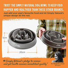 Carica l'immagine nel visualizzatore di Gallery, Simply Natural Ciotola per Cane pasti Lenti Cani Eating bowl