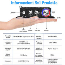 Carica l'immagine nel visualizzatore di Gallery, Amplificatore Bluetooth Audio Auto,DUTISON Mini Stereo HiFi... - Ilgrandebazar