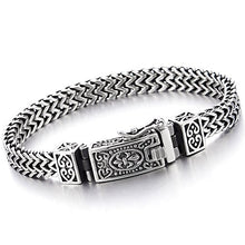 Carica l'immagine nel visualizzatore di Gallery, COOLSTEELANDBEYOND Biker Acciaio Braccialetto del Franco Link, Barbozzale,... - Ilgrandebazar