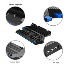 Carica l'immagine nel visualizzatore di Gallery, Keten supporto verticale per PS4 Slim/PS4 Con Ventilatore 2 in 1 base di...