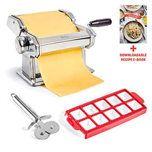 Carica l'immagine nel visualizzatore di Gallery, Uno Casa Macchina per Pasta - Sfogliatrice con Tagliapasta e Stampo per...