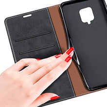 Carica l'immagine nel visualizzatore di Gallery, MOBESV Custodia Xiaomi Redmi Note 9 PRO, Cover a Libro Nero/Blu