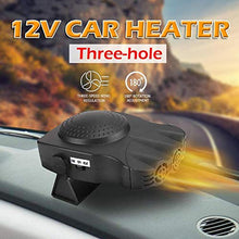 Carica l'immagine nel visualizzatore di Gallery, Wissec 12V Allestimenti Interni Riscaldamento Portatile per Auto Ventola Nero