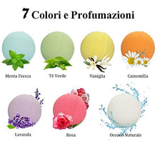 Carica l'immagine nel visualizzatore di Gallery, 7 Bombe da Bagno, Sali Fatto a Mano, Regalo Rilassante e Lenitivo - Ilgrandebazar