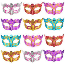 Carica l'immagine nel visualizzatore di Gallery, Bememo 12 Pezzi Unisex Oro Splendente Placcato Maschera Mascherata... - Ilgrandebazar