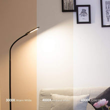 Carica l'immagine nel visualizzatore di Gallery, Lampada da Pavimento a Stelo in LED, Paralume Classico Semplice Black - Ilgrandebazar