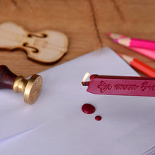 Carica l'immagine nel visualizzatore di Gallery, Timbro Seal ceralacca 10pcs Wax Wick Sticks Wine Red - Ilgrandebazar