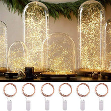Carica l'immagine nel visualizzatore di Gallery, 6 Pezzi Luci Stringa Led Per Bottiglie Foto 2M 20 Con Filo Di Rame... - Ilgrandebazar