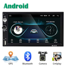 Carica l'immagine nel visualizzatore di Gallery, Android Autoradio 2 Din GPS CAMECHO Touchscreen 18.1 x 10.4 x 4.7 cm, nero - Ilgrandebazar