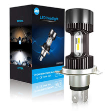 Carica l'immagine nel visualizzatore di Gallery, Lampadina H4 LED per Moto, 6400LM Lampada for Motorbike, Grigio scuro