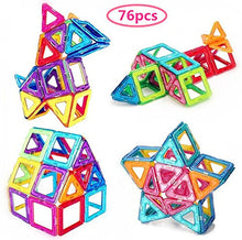 Carica l'immagine nel visualizzatore di Gallery, 76 Pezzi Piastrelle magnetiche Blocchi di Costruzione Giocattoli 76 pcs - Ilgrandebazar
