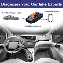 Carica l'immagine nel visualizzatore di Gallery, OUNDEAL OBD2 WiFi Auto Code Lettore, Diagnosi Scansione Strumento con 3000... - Ilgrandebazar