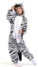 Carica l'immagine nel visualizzatore di Gallery, Costume Tutina Peluche di Zebra per Bambini- Nero/Bianco - Taglia 115 - Ilgrandebazar