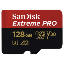Carica l'immagine nel visualizzatore di Gallery, SanDisk Extreme Pro Scheda di Memoria microSDXC da 128 GB e Adattatore 128
