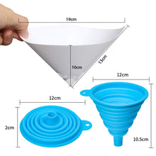 Carica l'immagine nel visualizzatore di Gallery, Jeteven Filtro per vernice 100 pezzi Imbuto monouso Con un pezzo Blue ，white - Ilgrandebazar