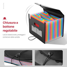 Carica l'immagine nel visualizzatore di Gallery, LOETAD Cartella Portadocumenti Porta Documenti Espandibile per Ufficio 24... - Ilgrandebazar