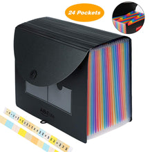 Carica l'immagine nel visualizzatore di Gallery, Cartella Portadocumenti A4 con Coperchio - ABClife 24 Tasche - Ilgrandebazar