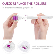 Carica l'immagine nel visualizzatore di Gallery, Dermaroller 3 in 1, ETEREAUTY 0.5mm Rullo Ago per la Derma Roller, bianco - Ilgrandebazar