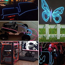 Carica l'immagine nel visualizzatore di Gallery, EL Wire Set, 4 pezzi 5M Flessibile Neon LED Blu Verde Rosso Giallo - Ilgrandebazar