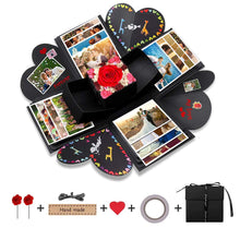Carica l'immagine nel visualizzatore di Gallery, Explosion Box, opamoo Scrapbook Creative DIY Photo Album con 16 PCS di Nero - Ilgrandebazar