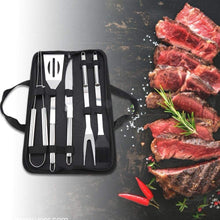 Carica l'immagine nel visualizzatore di Gallery, 5pcs / set strumenti per barbecue in acciaio inox kit coltello... - Ilgrandebazar