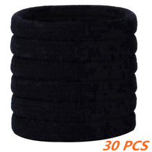 Carica l'immagine nel visualizzatore di Gallery, 30 Pezzi Grande Nero Elasticizzato Elastico Elastici per Capelli di one - Ilgrandebazar
