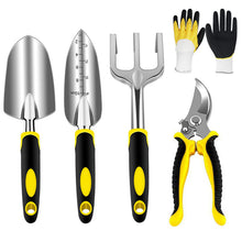 Carica l'immagine nel visualizzatore di Gallery, AGAKY Set Attrezzi da Giardino 5 Pezzi Durevole Alluminio Kit Giardinaggio... - Ilgrandebazar
