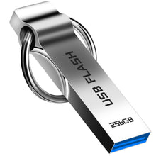 Carica l'immagine nel visualizzatore di Gallery, Chiavetta USB 256GB - camcise Impermeabile Pendrive USB 3.0 Metallo Pen Drive Plug-and-Play Pennetta USB per Computer, Tablet, con Portachiavi Portatile (256gb)