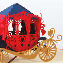 Carica l'immagine nel visualizzatore di Gallery, Wedding Card, Deesos Biglietto d'auguri per innamorati, Carrozza - Ilgrandebazar