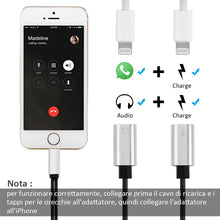 Carica l'immagine nel visualizzatore di Gallery, Rovtop 2 in 1 Adattatore Cuffie Ricarica, per 7/ 7Plus, 8/ 8Plus, X, può... - Ilgrandebazar