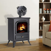 Carica l'immagine nel visualizzatore di Gallery, Ventilatore per camini a legna, BUYGOO a 4 pale riscaldato per...