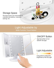 Carica l'immagine nel visualizzatore di Gallery, HAMSWAN Specchio Trucco, Ingranditore da Bianco 21LEDs, - Ilgrandebazar