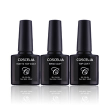 Carica l'immagine nel visualizzatore di Gallery, Coscelia kit 10pc semipermanenti per #10 colori+Top coat+Base coat+Matt - Ilgrandebazar