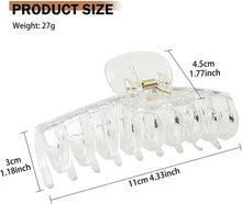Carica l'immagine nel visualizzatore di Gallery, Cooetr Capelli Clip Artiglio 4 Pezzi Morsetti Per Capelli Antiscivolo Clip Acrilico Clip, Capelli Fermaglio per le donne Pinze Per Capelli Capelli Accessori