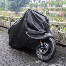 Carica l'immagine nel visualizzatore di Gallery, Telo Coprimoto Impermeabile Per Esterno 210D Panno Oxford Nero - Ilgrandebazar
