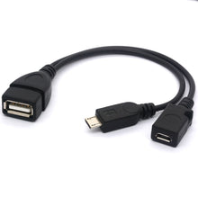 Carica l'immagine nel visualizzatore di Gallery, Micro USB Cavo Splitter OTG Enhancer Power 2.0 A Femmina a Micro... - Ilgrandebazar