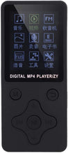Carica l'immagine nel visualizzatore di Gallery, Lettore Musicale MP3 / MP4 Supporto Digitale Portatile Ricaricabile Scheda TF da 32 GB(Black)
